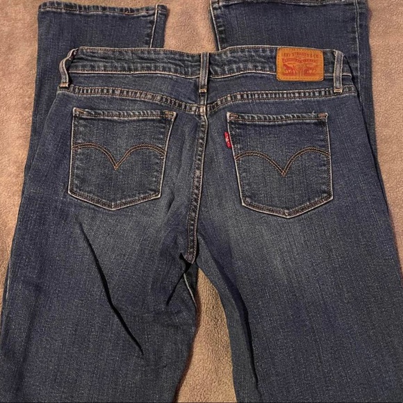 Levi’s dark wash low rise bootcut jeans - Picture 4 of 5